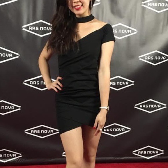 Tobi - Off Shoulder Black Dress with Choker (NEW) - Picture 4 of 4